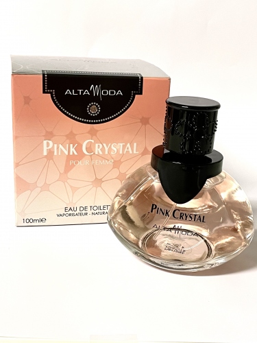 DÁMSKÁ TOALETNÍ VODA: ALTA MODA - PINK CRYSTAL 100 ML (PIŽMO, AMBRA, PIVOŇKA)