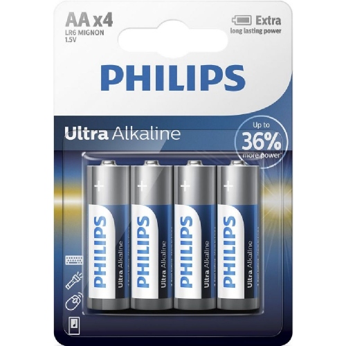 ALKALICKÉ BATERIE PHILIPS ULTRA - AA - SADA 4KS