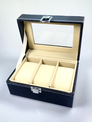 BOX NA HODINKY SE TŘEMI PŘIHRÁDKAMI (15,5 X 11 X 8)